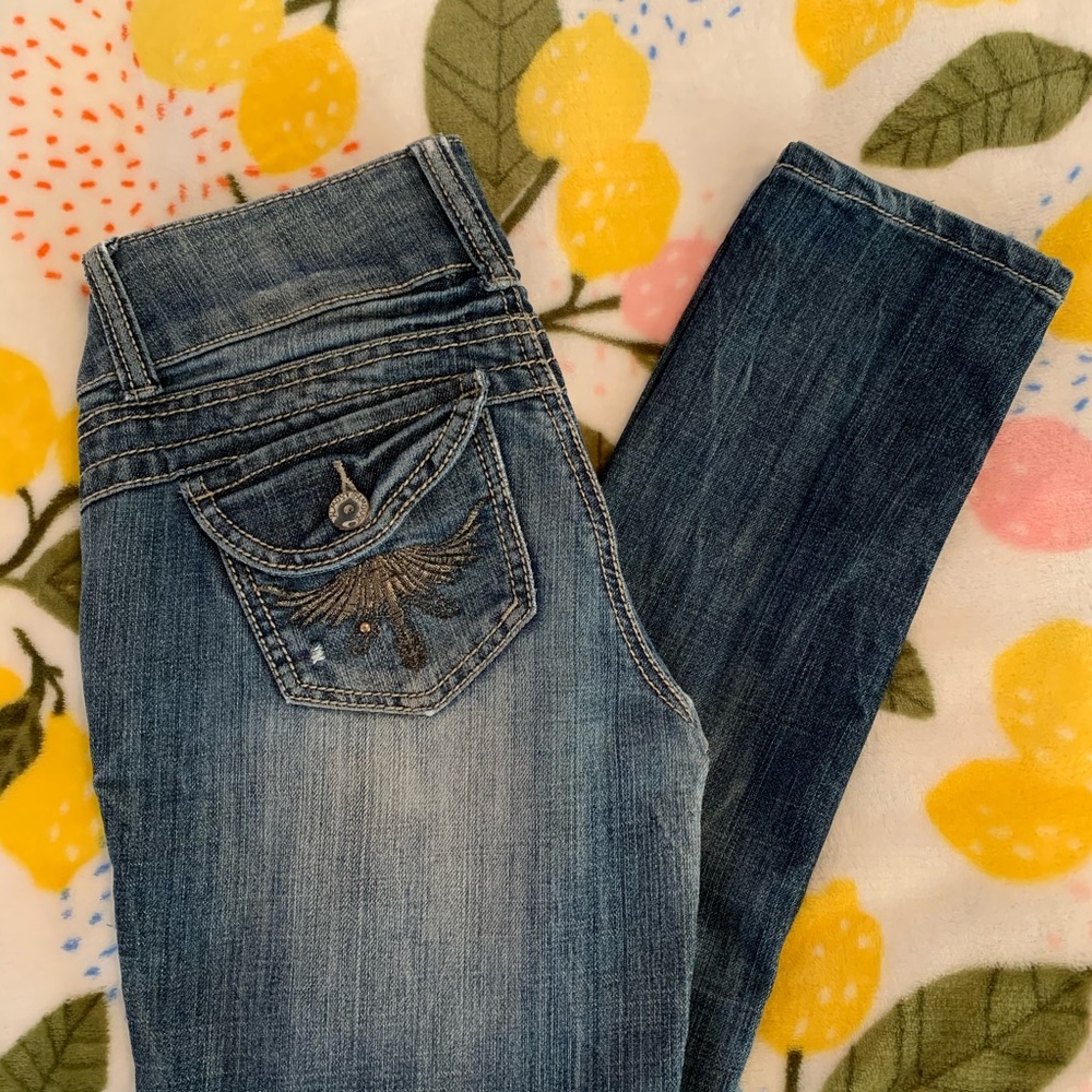 Almost Famous Distressed Skinny Jeans